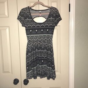Patterned skater dress